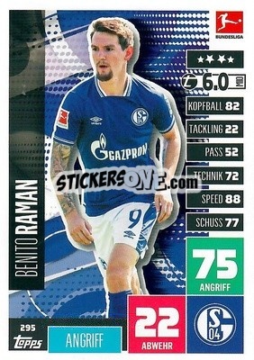 Cromo Benito Raman - German Football Bundesliga 2020-2021. Match Attax - Topps