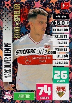 Sticker Marc-Oliver Kempf - German Football Bundesliga 2020-2021. Match Attax - Topps