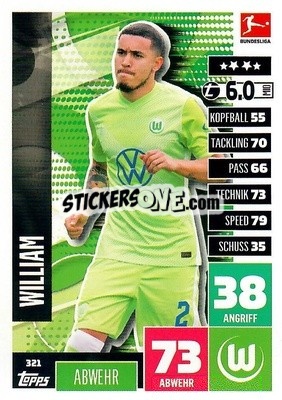 Cromo William - German Football Bundesliga 2020-2021. Match Attax - Topps