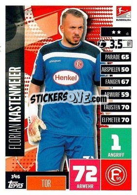 Sticker Florian Kastenmeier - German Football Bundesliga 2020-2021. Match Attax - Topps