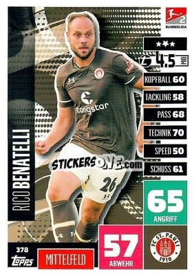 Sticker Rico Benatelli - German Football Bundesliga 2020-2021. Match Attax - Topps