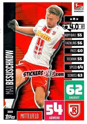 Sticker Max Besuschkow - German Football Bundesliga 2020-2021. Match Attax - Topps