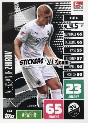 Figurina Aleksandr Zhirov - German Football Bundesliga 2020-2021. Match Attax - Topps