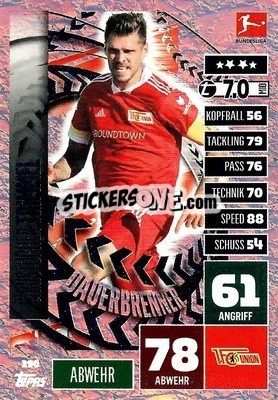 Sticker Christopher Trimmel - German Football Bundesliga 2020-2021. Match Attax - Topps