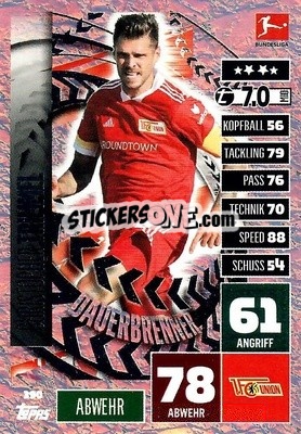 Cromo Christopher Trimmel - German Football Bundesliga 2020-2021. Match Attax - Topps