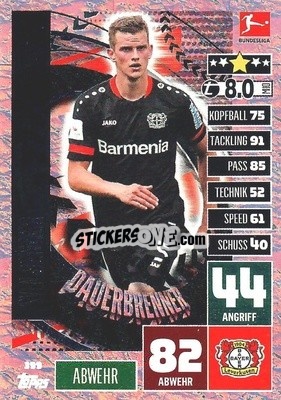 Sticker Sven Bender - German Football Bundesliga 2020-2021. Match Attax - Topps