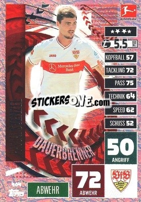 Figurina Pascal Stenzel - German Football Bundesliga 2020-2021. Match Attax - Topps