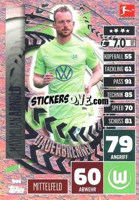 Sticker Maximilian Arnold - German Football Bundesliga 2020-2021. Match Attax - Topps