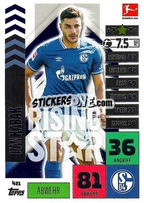 Cromo Ozan Kabak - German Football Bundesliga 2020-2021. Match Attax - Topps