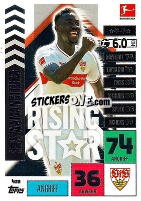 Figurina Silas Wamangituka - German Football Bundesliga 2020-2021. Match Attax - Topps