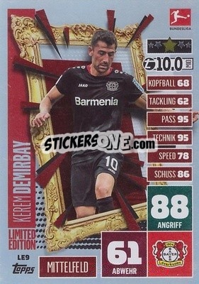 Sticker Kerem Demirbay - German Football Bundesliga 2020-2021. Match Attax - Topps