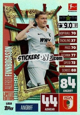 Cromo Alfred Finnbogason - German Football Bundesliga 2020-2021. Match Attax - Topps