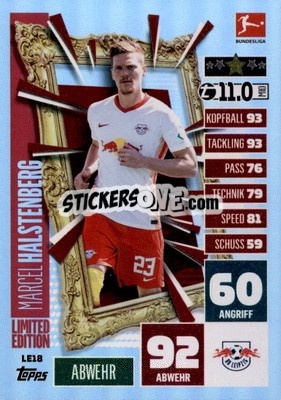 Figurina Marcel Halstenberg - German Football Bundesliga 2020-2021. Match Attax - Topps