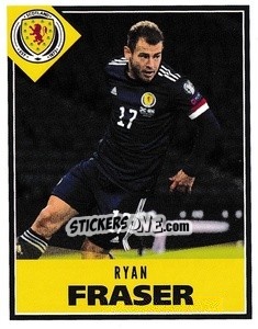 Sticker Ryan Fraser - Scotland Official Campaign 2021 n. 29 - Panini