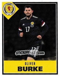 Sticker Oliver Burke - Scotland Official Campaign 2021 n. 37 - Panini