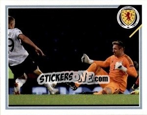 Sticker Allan McGregor v Albania 10 September, 2018 - Scotland Official Campaign 2021 n. 98 - Panini