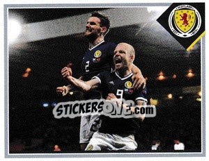 Sticker Steven Naismith v Albania 10 September, 2018 - Scotland Official Campaign 2021 n. 99 - Panini