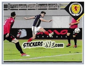 Sticker James Forrest v Albania 17 November, 2018 - Scotland Official Campaign 2021 n. 104 - Panini