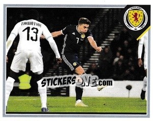 Sticker James Forrest v Israel 20 November, 2018 - Scotland Official Campaign 2021 n. 106 - Panini