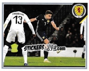 Sticker James Forrest v Israel 20 November, 2018 - Scotland Official Campaign 2021 - Panini