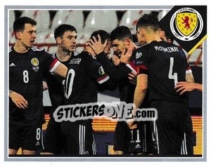 Figurina Celebration v Serbia 12 November, 2020 - Scotland Official Campaign 2021 - Panini