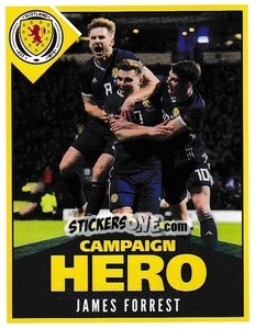 Figurina James Forrest - Scotland Official Campaign 2021 - Panini