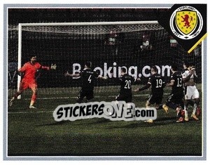 Sticker Penelty Celebrations v Serbia 12 November, 2020 - Scotland Official Campaign 2021 n. 178 - Panini
