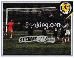 Sticker Penelty Celebrations v Serbia 12 November, 2020 - Scotland Official Campaign 2021 - Panini