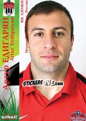 Sticker Artur Yedigaryan - Legends Of Armenian Football 1992-2014 - Artball