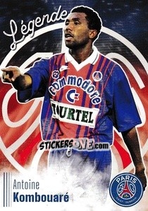 Cromo Antoine Kombouaré - Paris Saint-Germain 50 ans - Panini