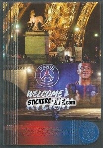Sticker Arrivée Mbappé Jr - Paris Saint-Germain 50 ans n. 23 - Panini