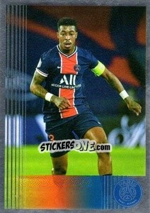 Sticker Presnel Kimpembe(en action) - Paris Saint-Germain 50 ans n. 37 - Panini