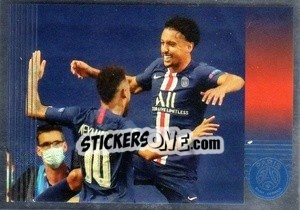 Sticker Marquinhos (en action) - Paris Saint-Germain 50 ans n. 39 - Panini