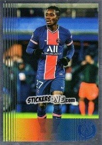 Sticker Idrissa Gueye (en action) - Paris Saint-Germain 50 ans - Panini