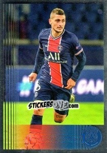 Sticker Marco Verratti (en action) - Paris Saint-Germain 50 ans n. 55 - Panini
