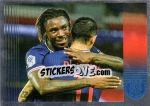 Sticker Moise Kean (en action) - Paris Saint-Germain 50 ans n. 57 - Panini