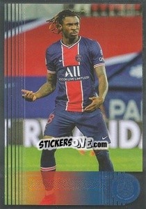 Cromo Moise Kean (en action) - Paris Saint-Germain 50 ans - Panini