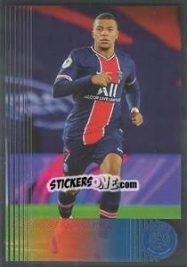 Sticker Kylian Mbappé (en action) - Paris Saint-Germain 50 ans n. 64 - Panini
