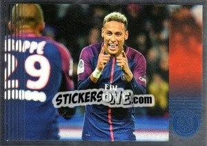 Sticker Neymar Jr  (en action) - Paris Saint-Germain 50 ans n. 66 - Panini