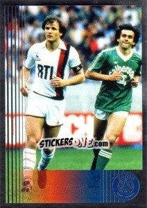 Sticker 15 Mai 1982 Psg St Etienne Cdf (Michel Platini) - Paris Saint-Germain 50 ans n. 69 - Panini