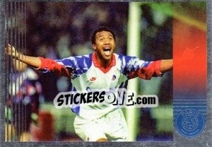 Figurina 18 mars 1993 retour Real de Madrid LDC - Paris Saint-Germain 50 ans n. 70 - Panini