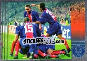 Figurina 8 mai 1996 Vienne Victoire CDC - Paris Saint-Germain 50 ans n. 72 - Panini