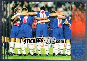 Sticker 27 aout 1997 Steaua Bucarest LDC - Paris Saint-Germain 50 ans - Panini
