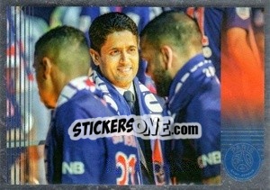 Figurina Nasser Al Khelaifi 25 trophés - Paris Saint-Germain 50 ans n. 81 - Panini