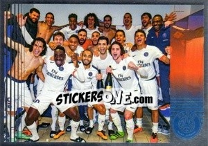 Sticker ligue 1 2015-16  96 points - Paris Saint-Germain 50 ans n. 84 - Panini