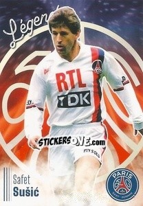 Sticker Safet Susic - Paris Saint-Germain 50 ans - Panini