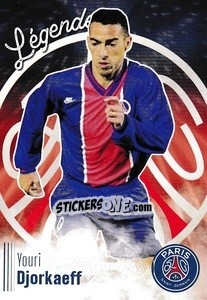 Sticker Youri Djorkaeff - Paris Saint-Germain 50 ans n. C15 - Panini
