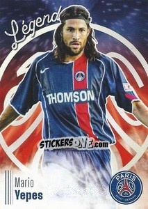 Sticker Mario Yepes - Paris Saint-Germain 50 ans n. C19 - Panini