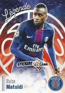 Sticker Blaise Matuidi - Paris Saint-Germain 50 ans n. C22 - Panini