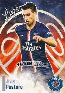 Sticker Javier Pastore - Paris Saint-Germain 50 ans - Panini